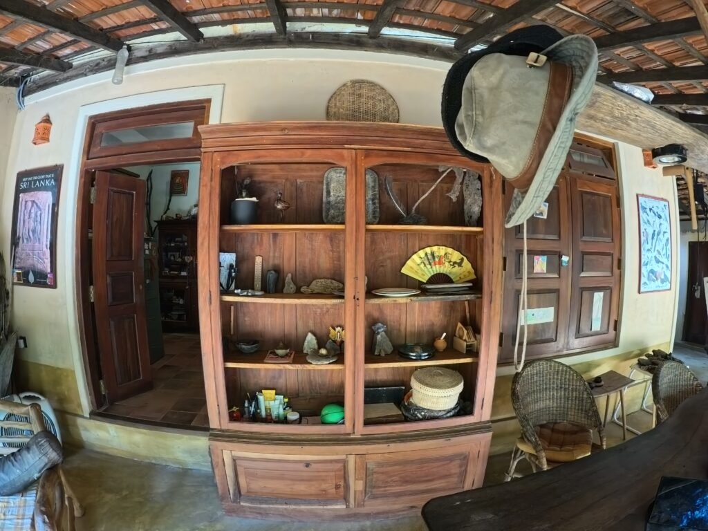 Collection of gifts and keepsakes at Gem River Edge, Sri Lanka